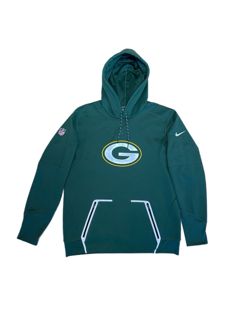 LIKE NEW! NIKE Therma-Fit Onfield Green Bay Packers NFL Hoodie